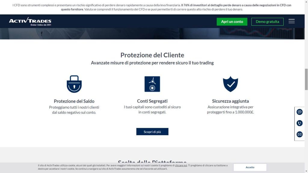 sicurezza garantita da activtrades
