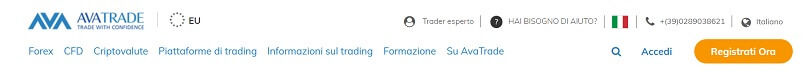 Avatrade mette in risalto sul proprio sito come essere contattato