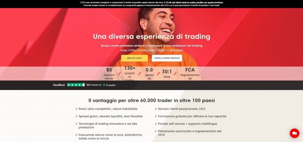 homepage principale di axi
