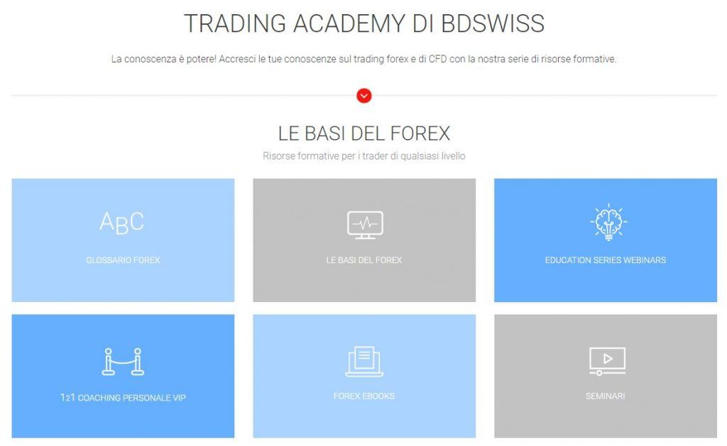 La trading academy di BDSwiss