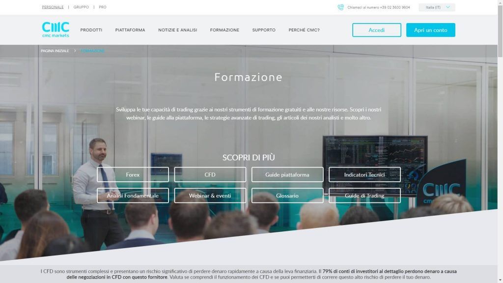 sezione formazione di cmc markets