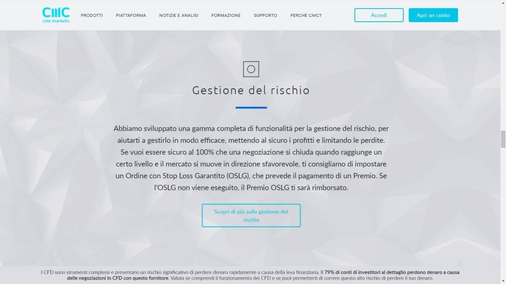 cmc markets gestione del rischio