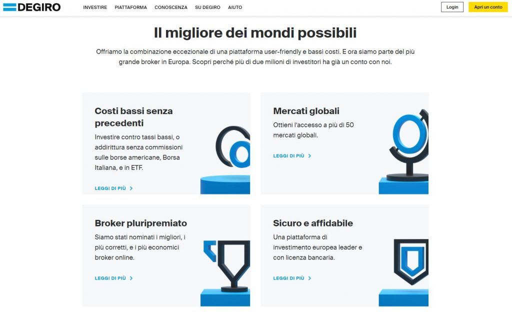 DEGIRO è uno dei migliori stockbroker