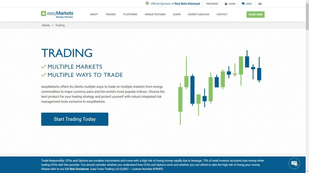 caratteristiche di trading di easymarkets