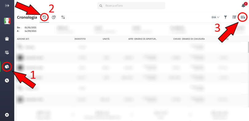screenshot per recuperare account statement etoro