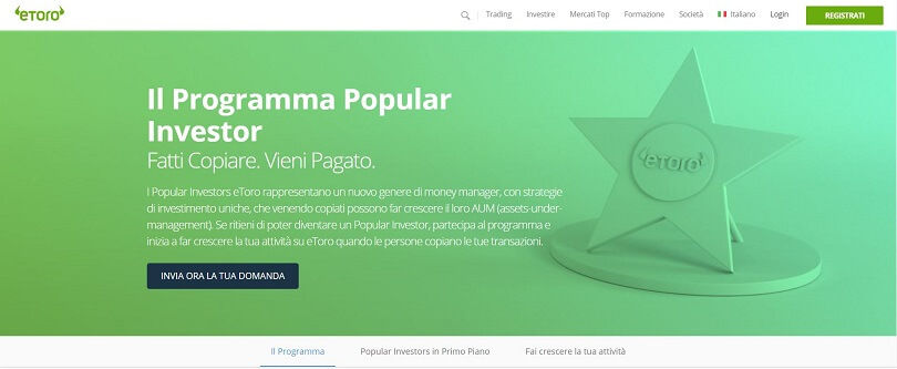 etoro programma popular investor