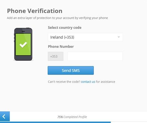 etoro verifica telefonica