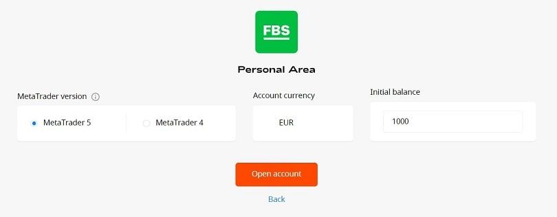 l'area personale di fbs