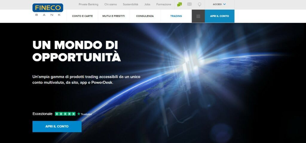 Unico conto multivaluta per fare trading con Fineco