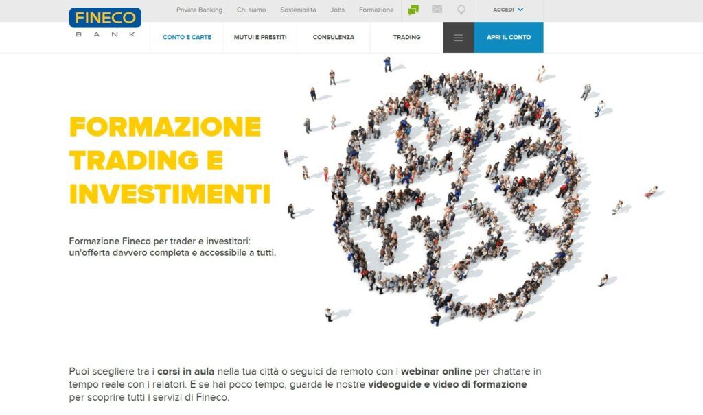 L'impegno alla formazione dei trader di Fineco