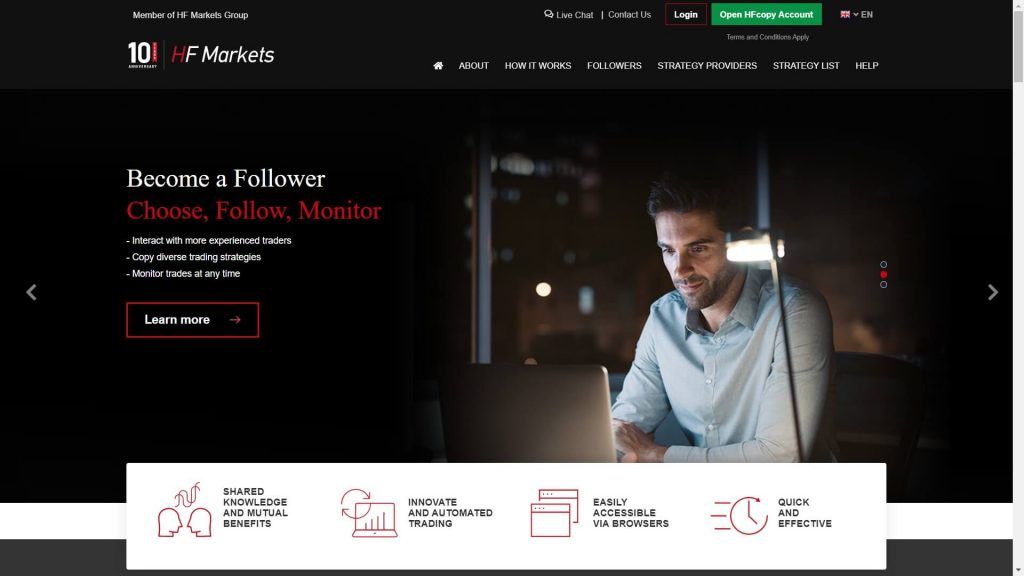 Il servizio di copy trading di HotForex