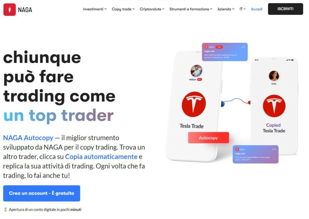 La funzione autocopy di Naga