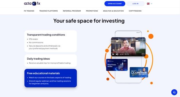Le condizioni di trading di OctaFX