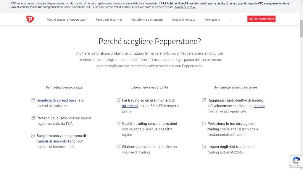 pepperstone schermata chi siamo