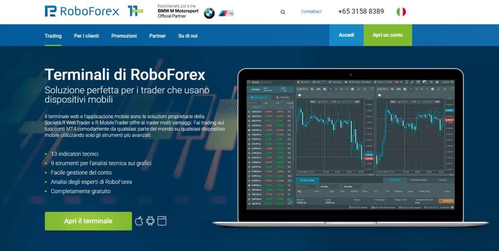 Terminali di Roboforex