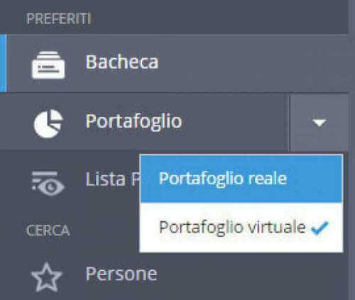 selezione modalità portafoglio etoro