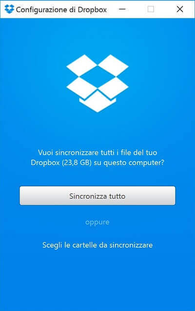 sincronizza tutto