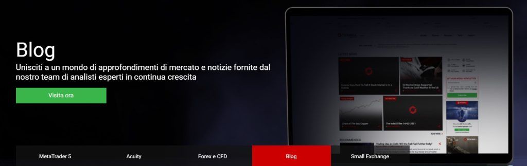 Presentazione del blog di Tickmill