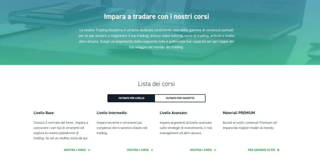 I corsi di forex tenuti da XTB