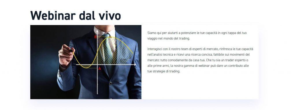 I live webinar tenuti da XTB