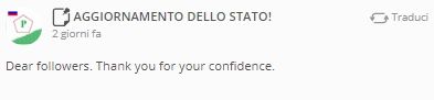 zulutrade aggiornamento dello stato